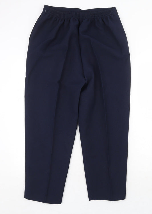 Saira of Manchester Womens Blue Polyester Carrot Trousers Size 18 Regular