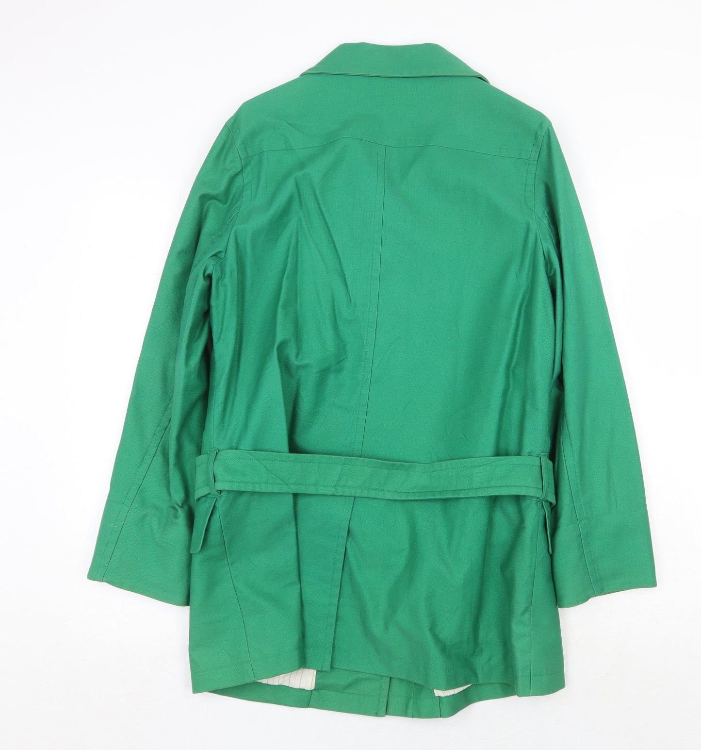 Therapy Womens Green Overcoat Coat Size 14 Button