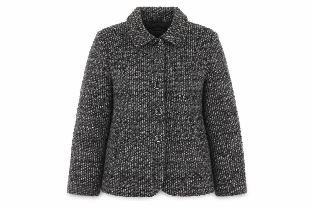 Per Una Womens Grey Jacket Size 12 Button