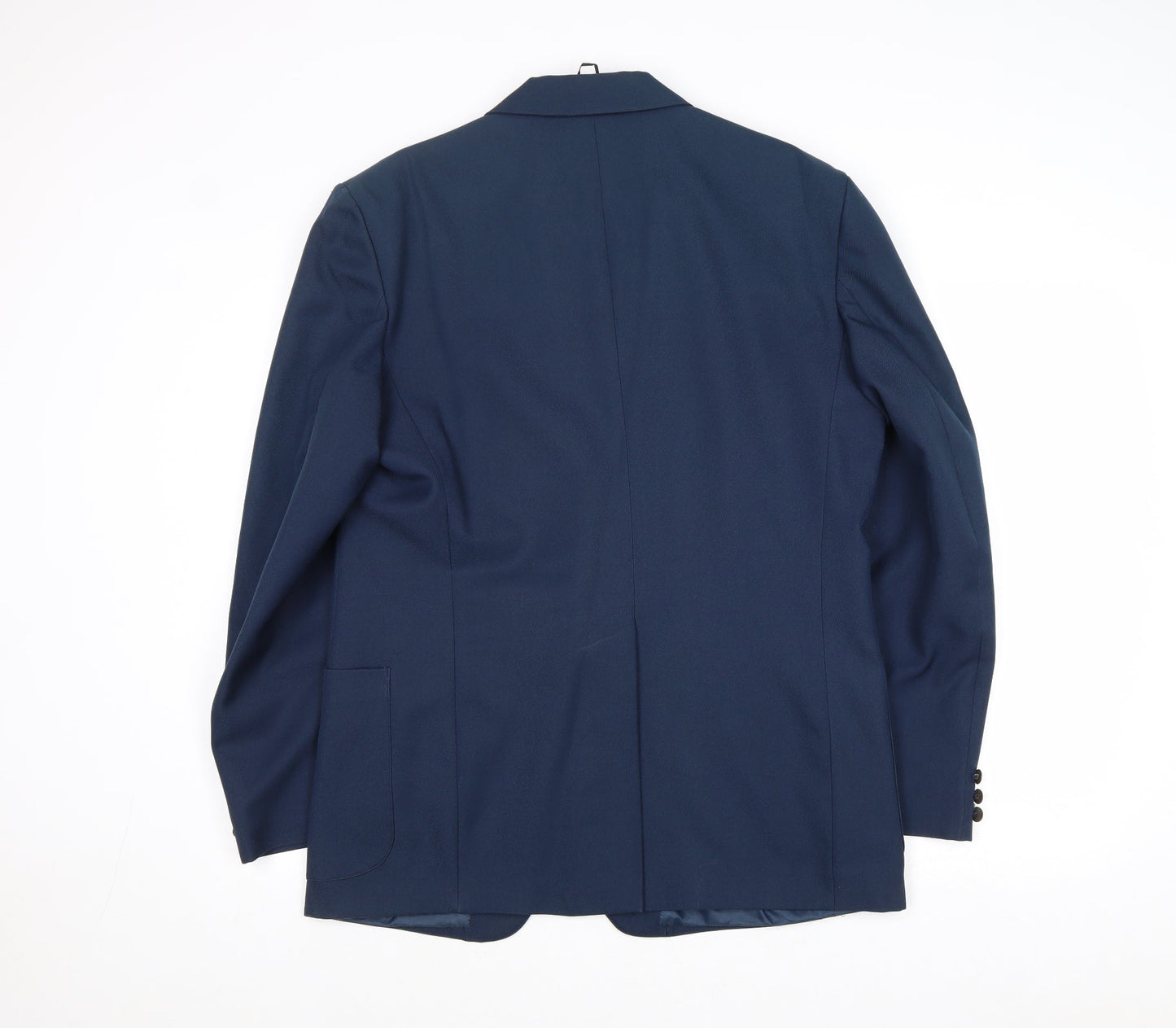 Classic Man Mens Blue Polyester Jacket Blazer Size 42 Regular