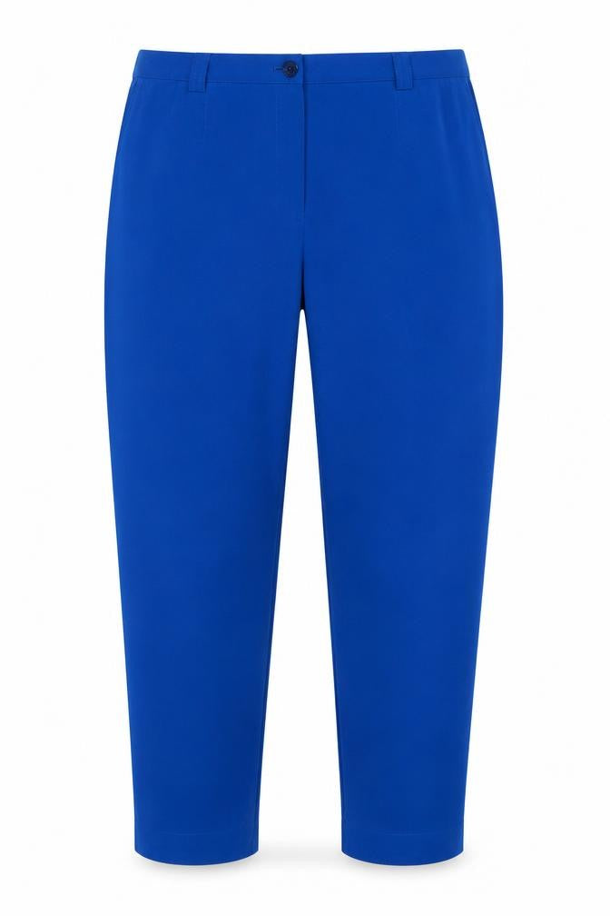 Markwald Womens Blue Polyester Trousers Size 20 Regular Zip
