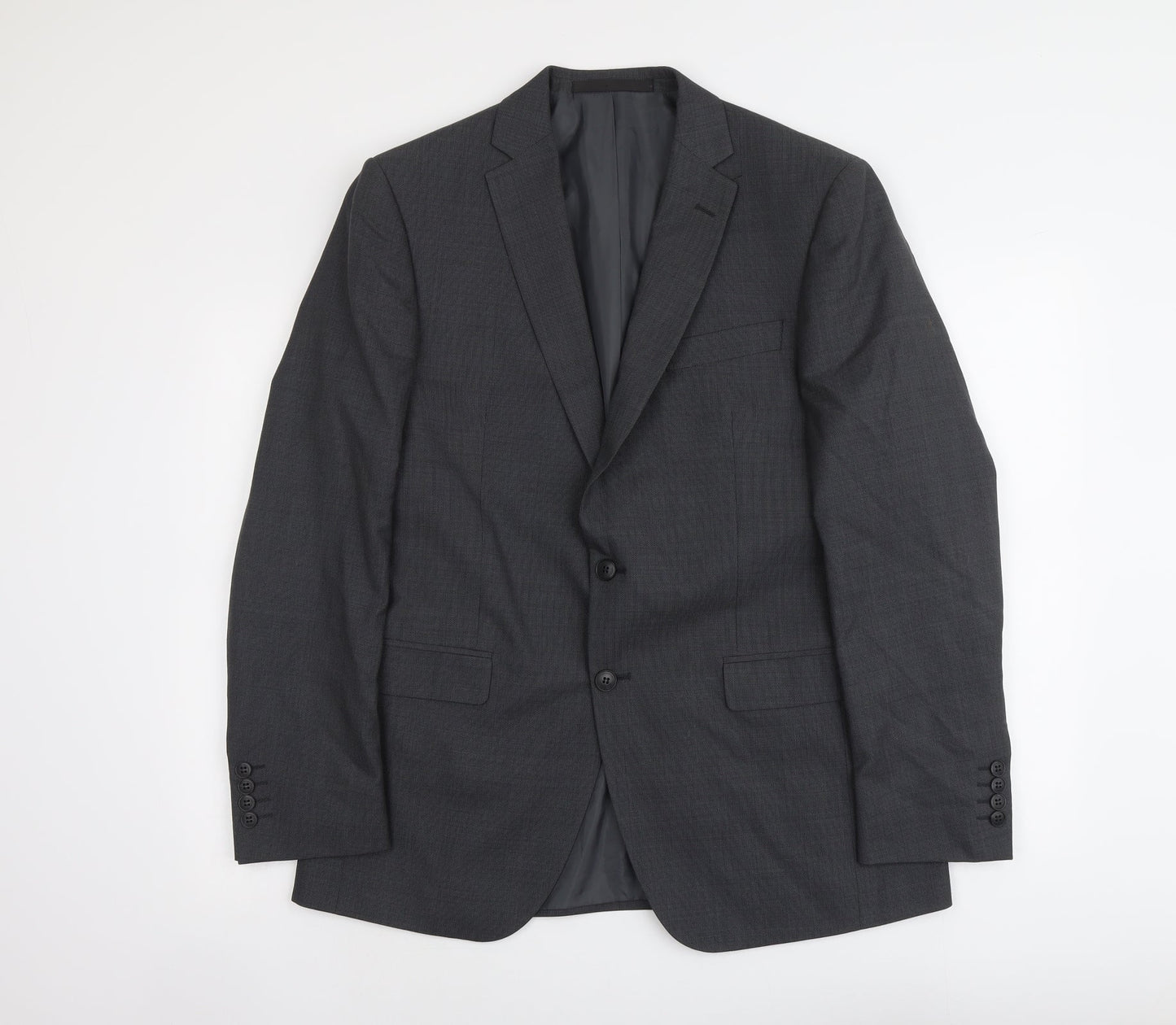 Marks and Spencer Mens Grey Wool Jacket Suit Jacket Size M Regular