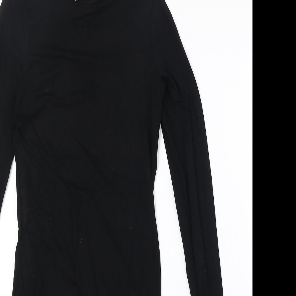 ASOS Womens Black Viscose Bodycon Size 4XL Round Neck Pullover