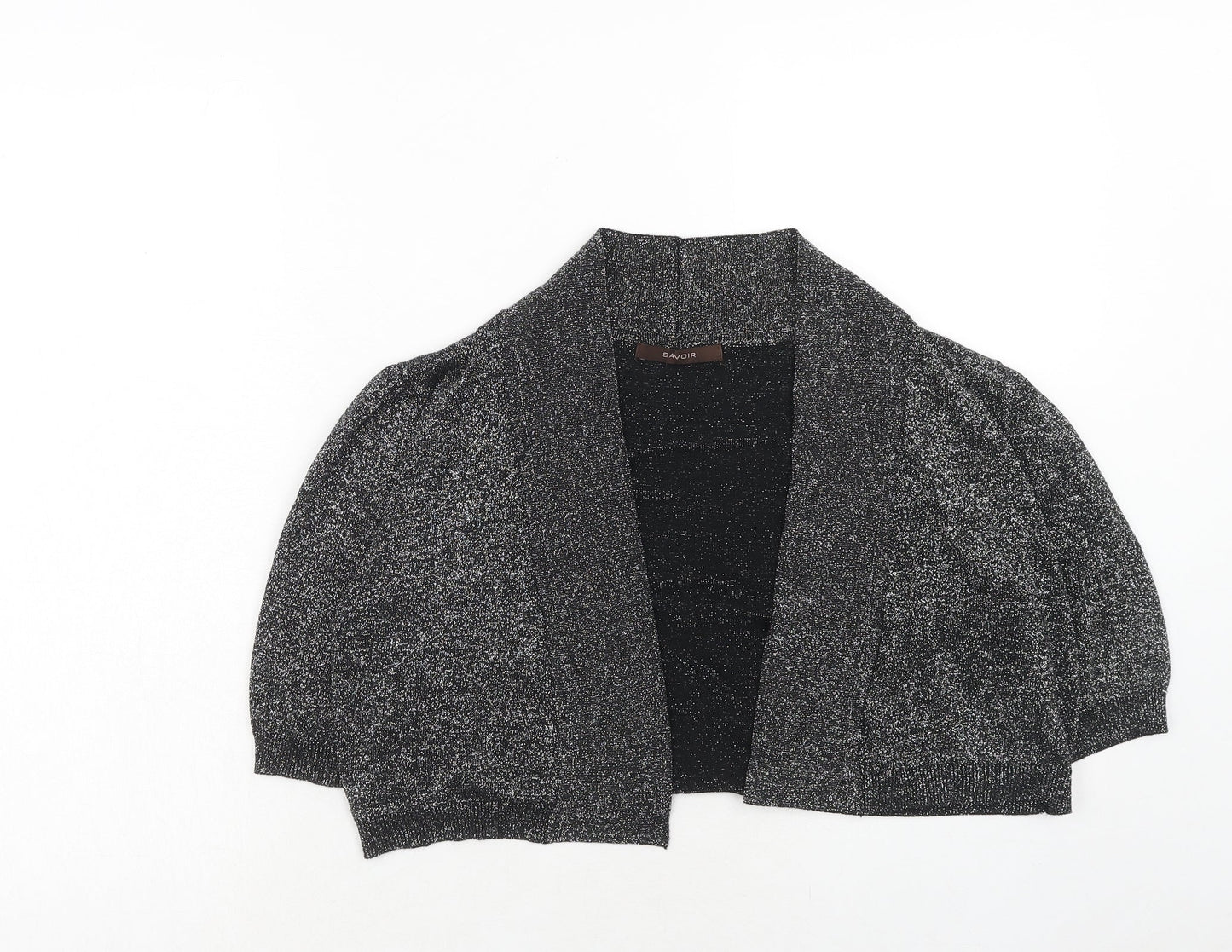 Savoir Womens Silver V-Neck Viscose Cardigan Jumper Size 18