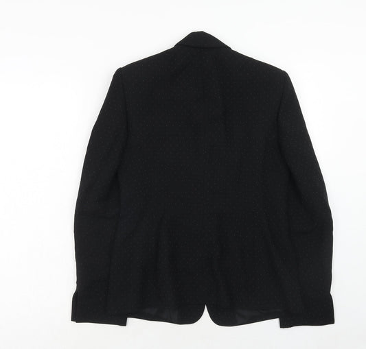 Principles Womens Black Polyester Jacket Suit Jacket Size 12