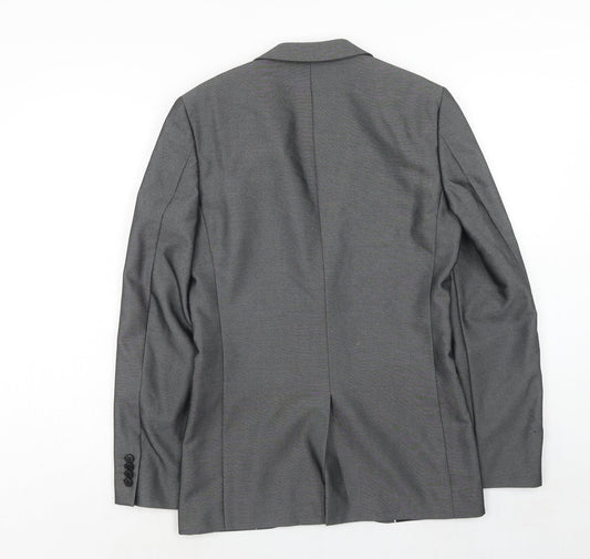 Matalan Mens Grey Polyacrylate Fibre Jacket Suit Jacket Size 36 Regular