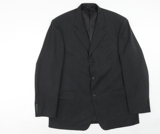 Taylor & Wright Mens Grey Polyester Jacket Suit Jacket Size 44 Regular