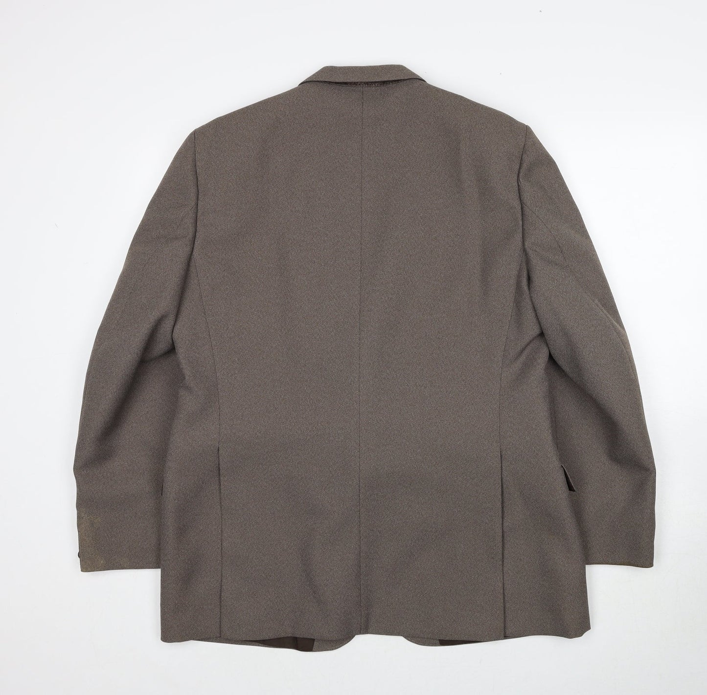 GreenWoods Mens Grey Polyester Jacket Suit Jacket Size 44 Regular