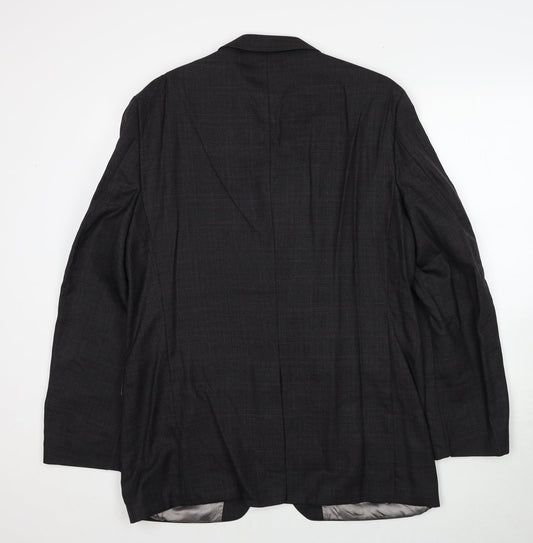 British Tailor Mens Grey Wool Jacket Suit Jacket Size 42 Regular