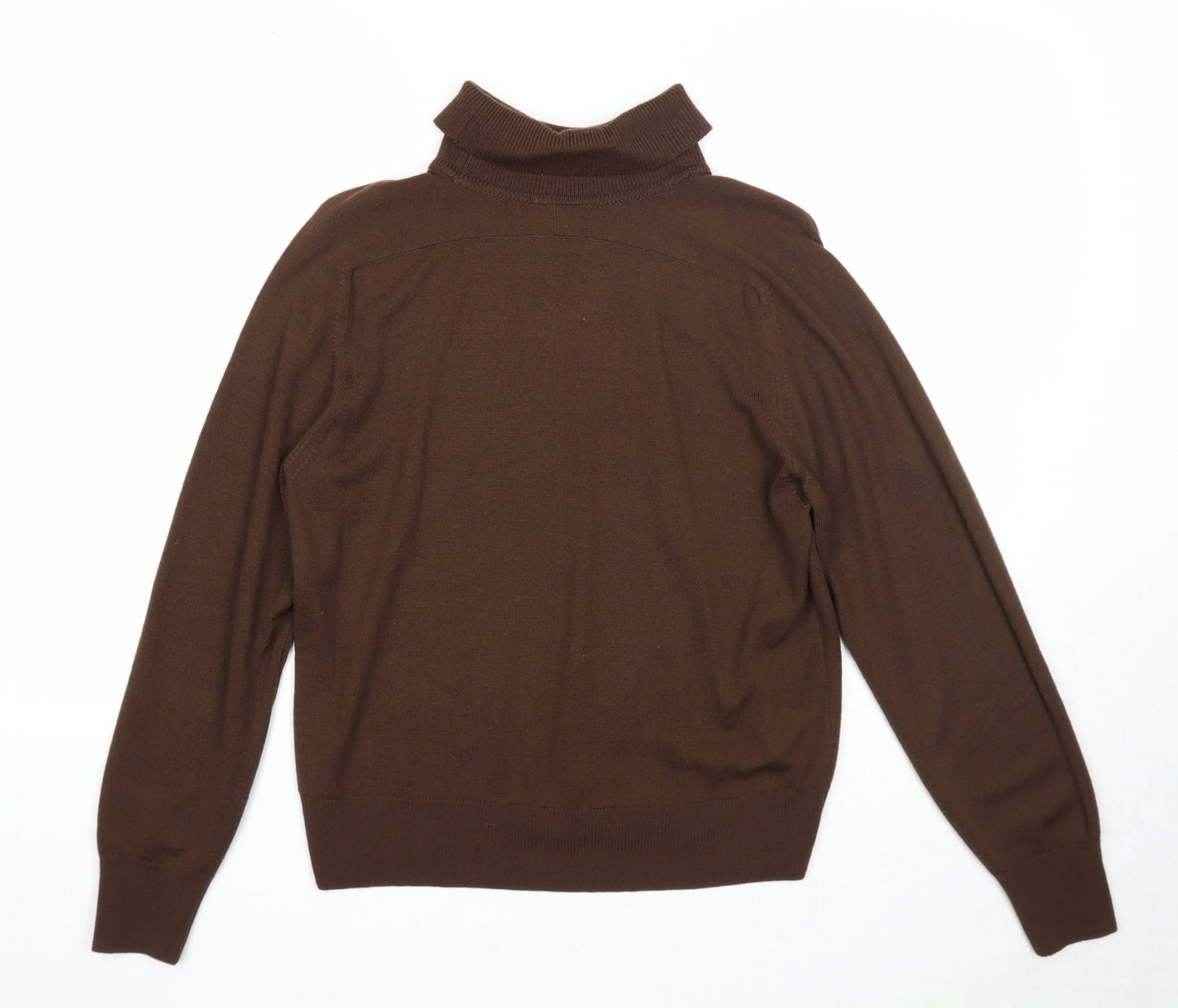 Escorpion Womens Brown Roll Neck Acrylic Pullover Jumper Size M