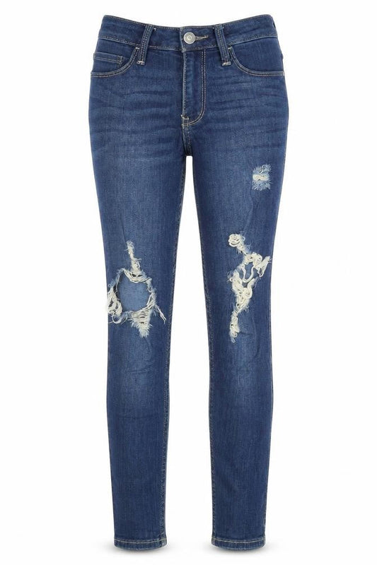 Hollister Womens Blue Cotton Skinny Jeans Size 23 in L26 in Regular Zip