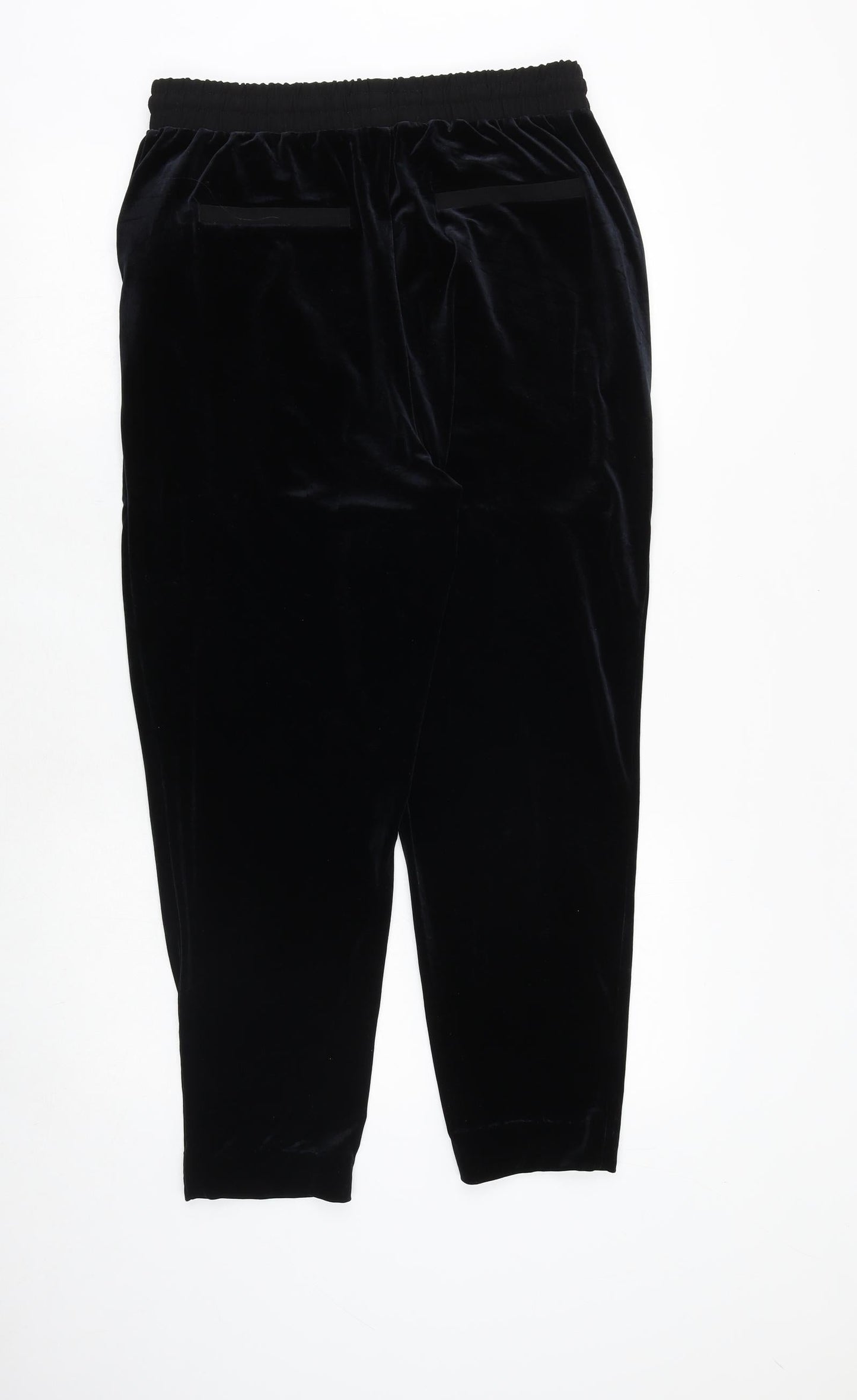 Very Womens Blue Polyester Jogger Trousers Size 12 Regular Tie