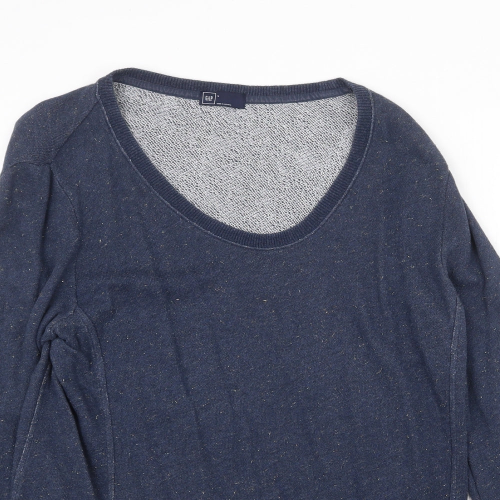 Gap Mens Blue Cotton Pullover Sweatshirt Size L