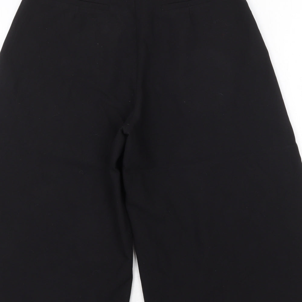 Missguided Womens Black Polyester Trousers Size 10 Regular Zip