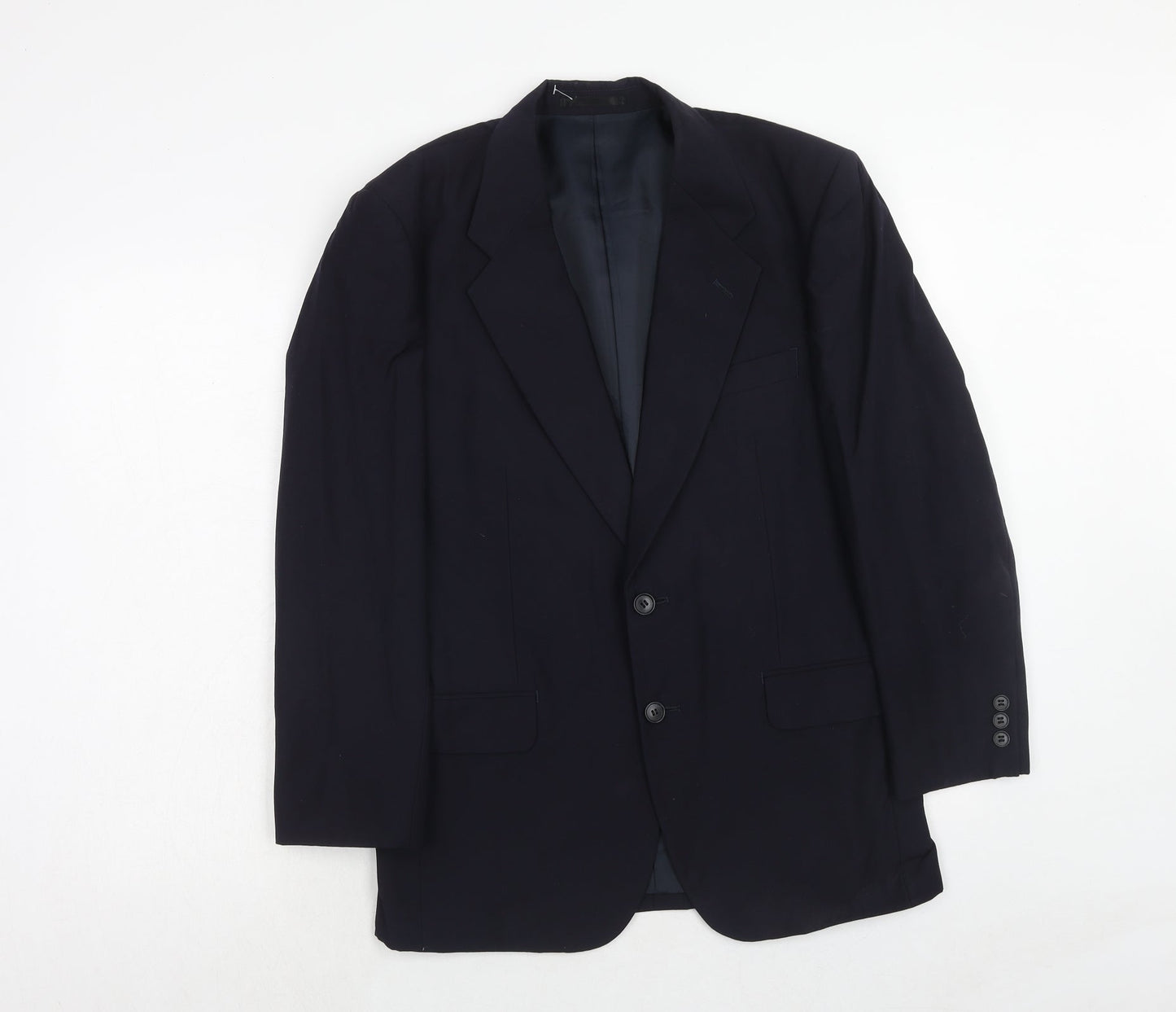 ShiQi Mens Blue Wool Jacket Suit Jacket Size 36 Regular