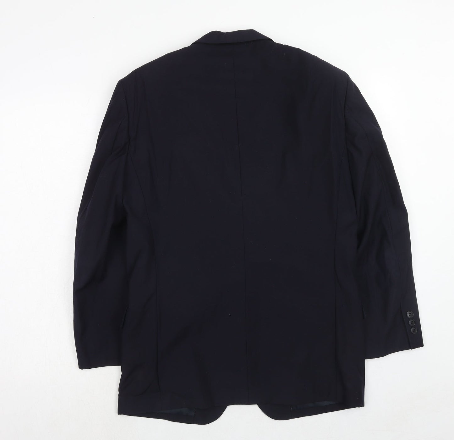 ShiQi Mens Blue Wool Jacket Suit Jacket Size 36 Regular