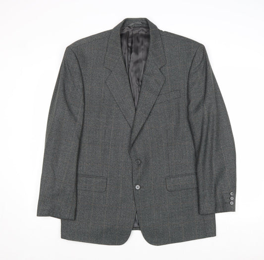 James Barry Mens Grey Wool Jacket Suit Jacket Size 42 Regular