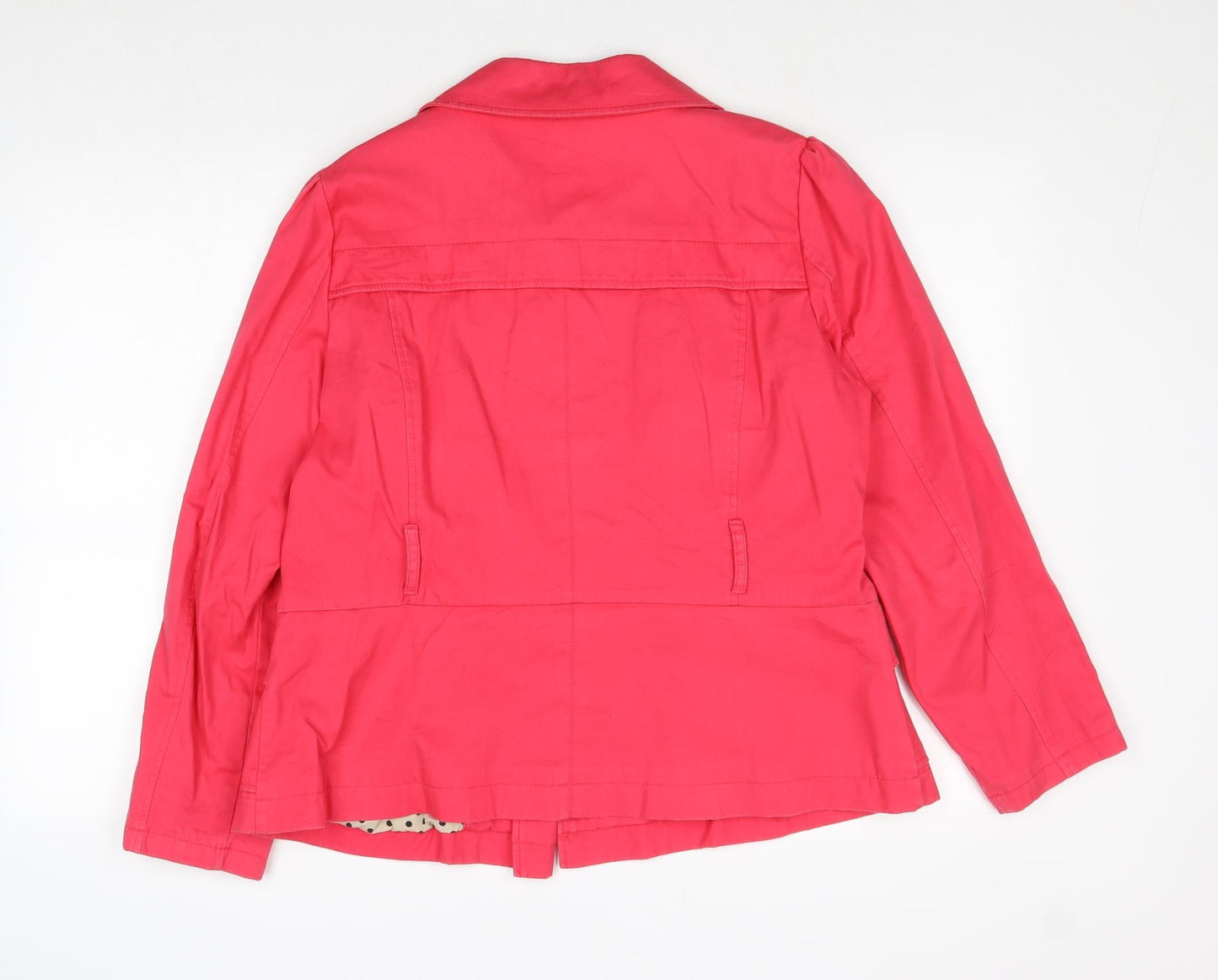 Marks and Spencer Womens Pink Jacket Size 16 Button