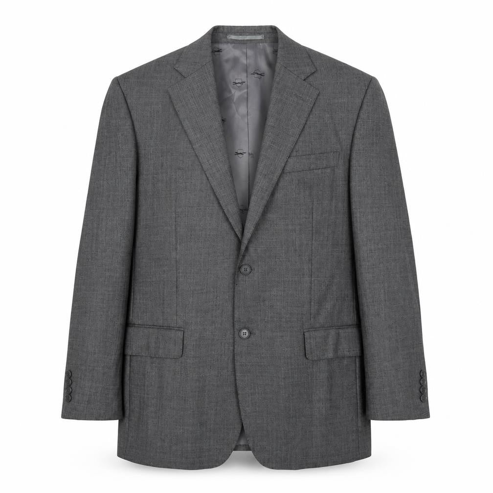 Mens 42 Chest Regular Paul Costelloe Grey Two-Button