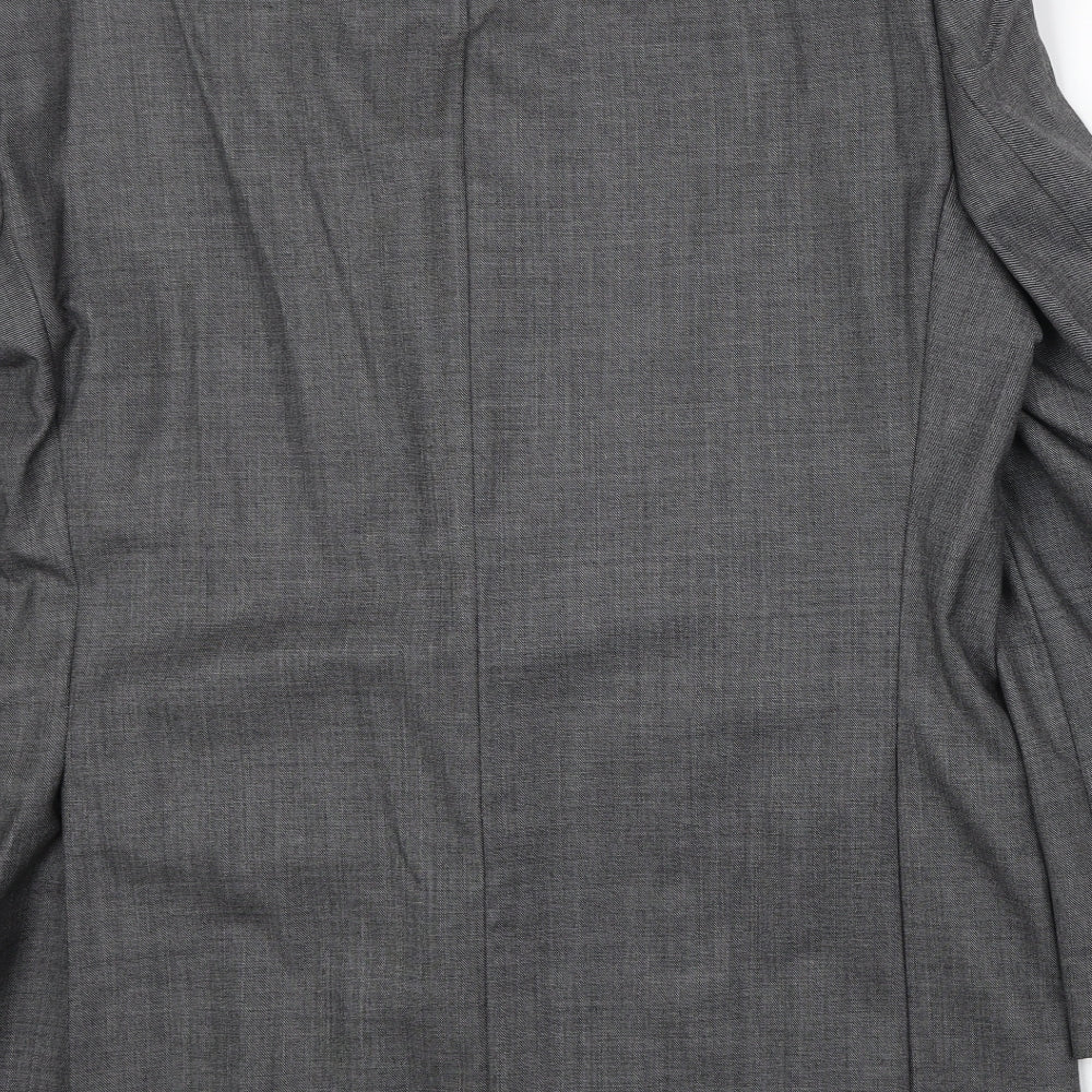Paul Costelloe Mens Grey Wool Jacket Suit Jacket Size 42 Regular