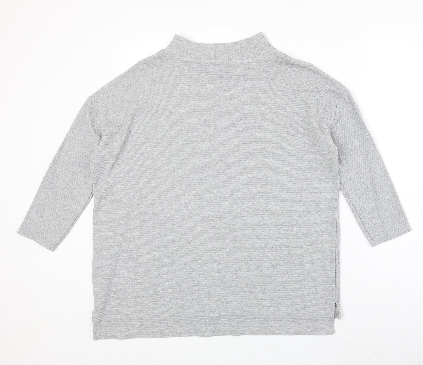 Nutmeg Womens Grey Viscose Pullover Sweatshirt Size 12 Pullover