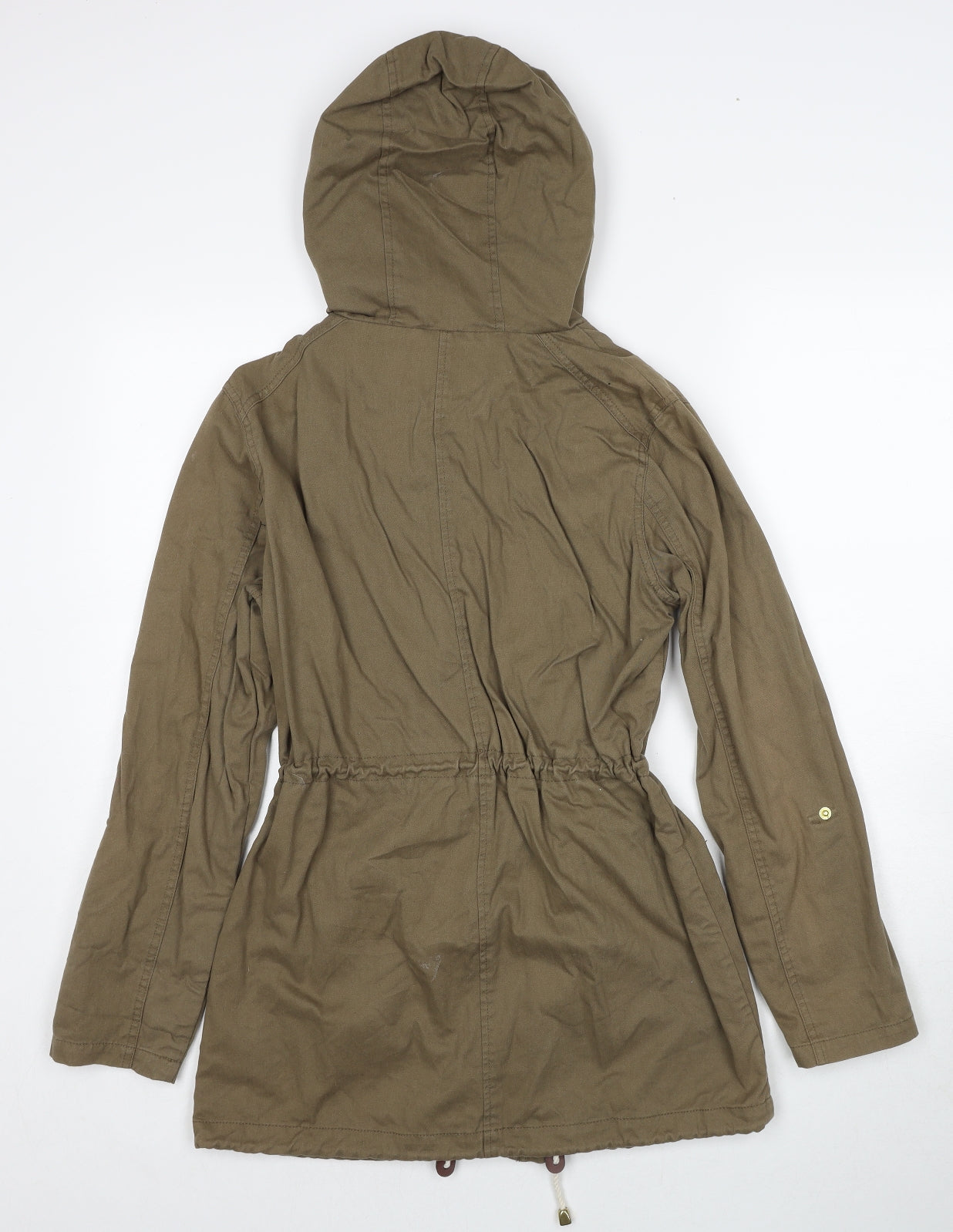 Internacionale Womens Green Jacket Size 8 Zip