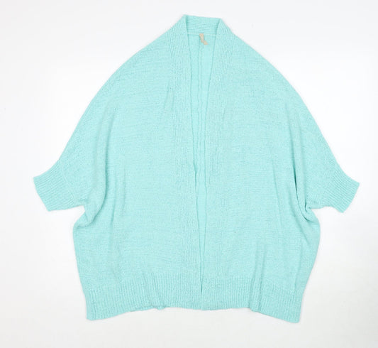 Anthology Womens Blue V-Neck Acrylic Cardigan Jumper Size 12