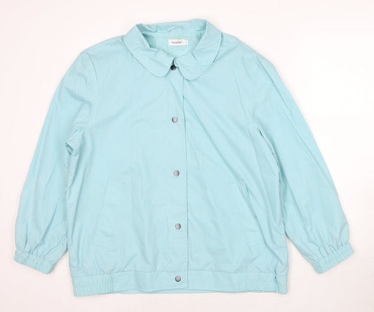 Damart Womens Blue Jacket Size 18 Zip