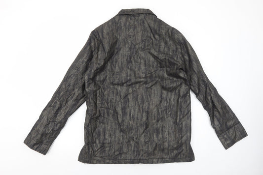 Dannimac Womens Grey Animal Print Jacket Size S Zip - Snake Print