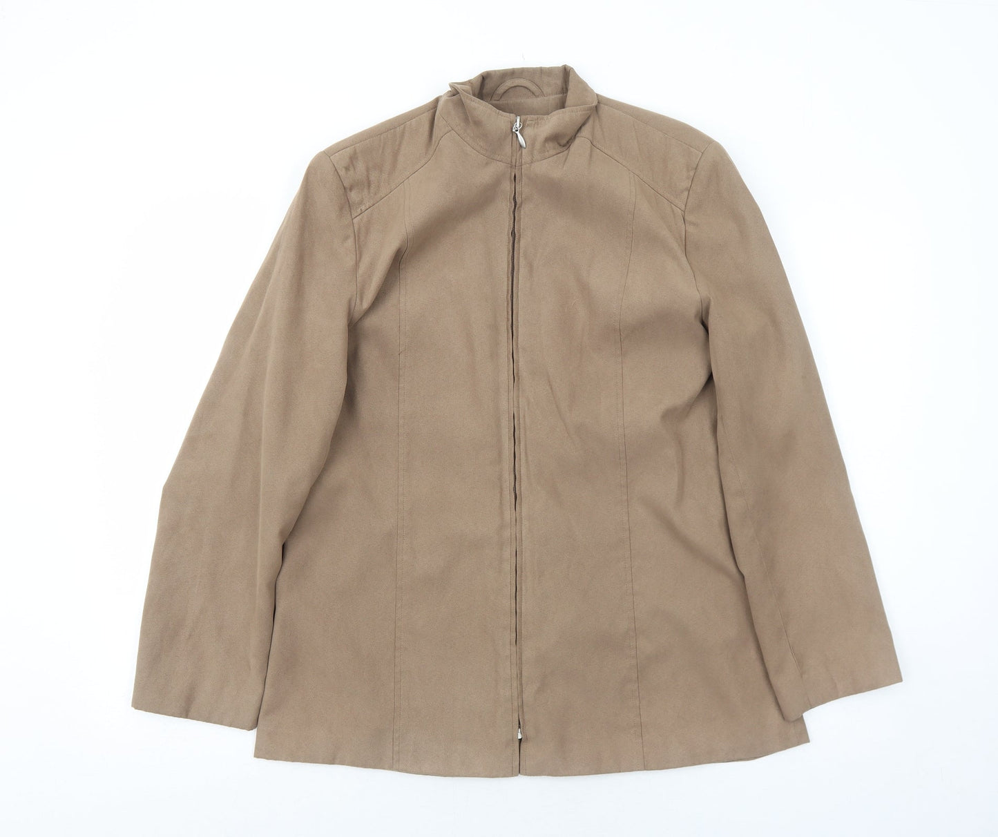 Joella Di Marco Womens Brown Jacket Size M Zip