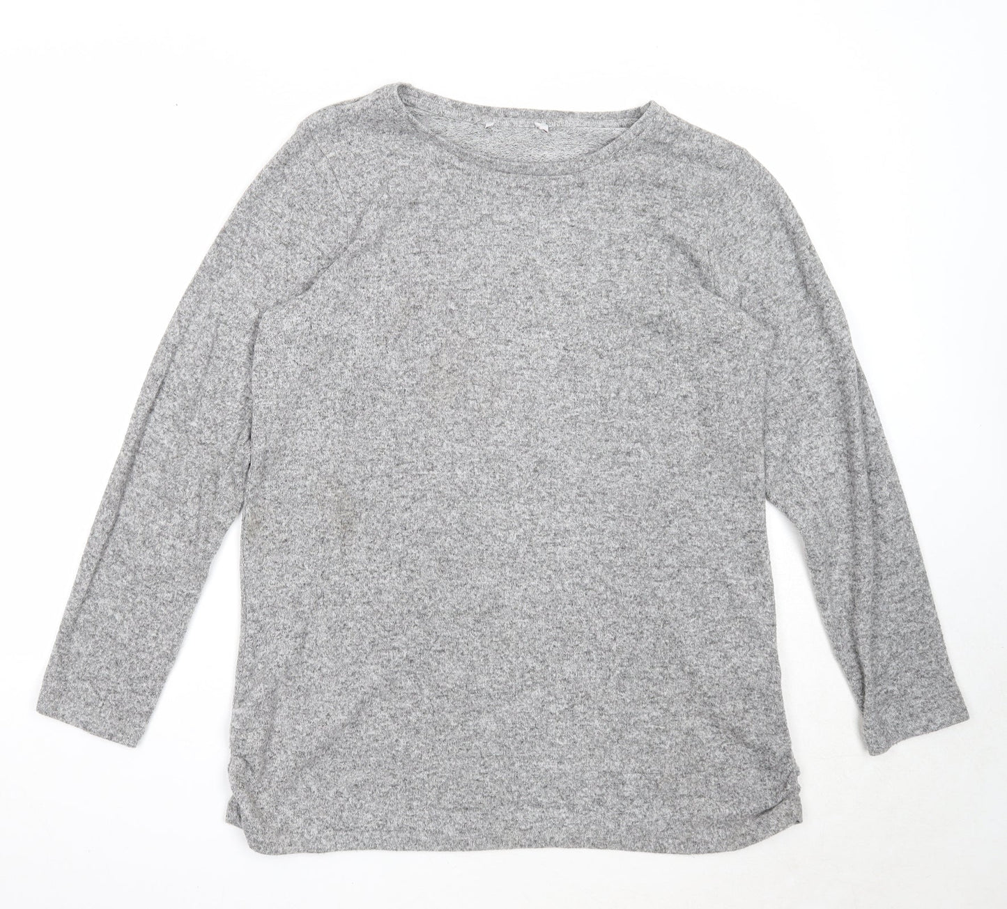 NEXT Womens Grey Round Neck Viscose Pullover Jumper Size 18