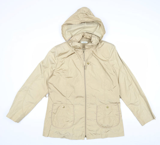 Tayberry Womens Beige Jacket Size M Zip