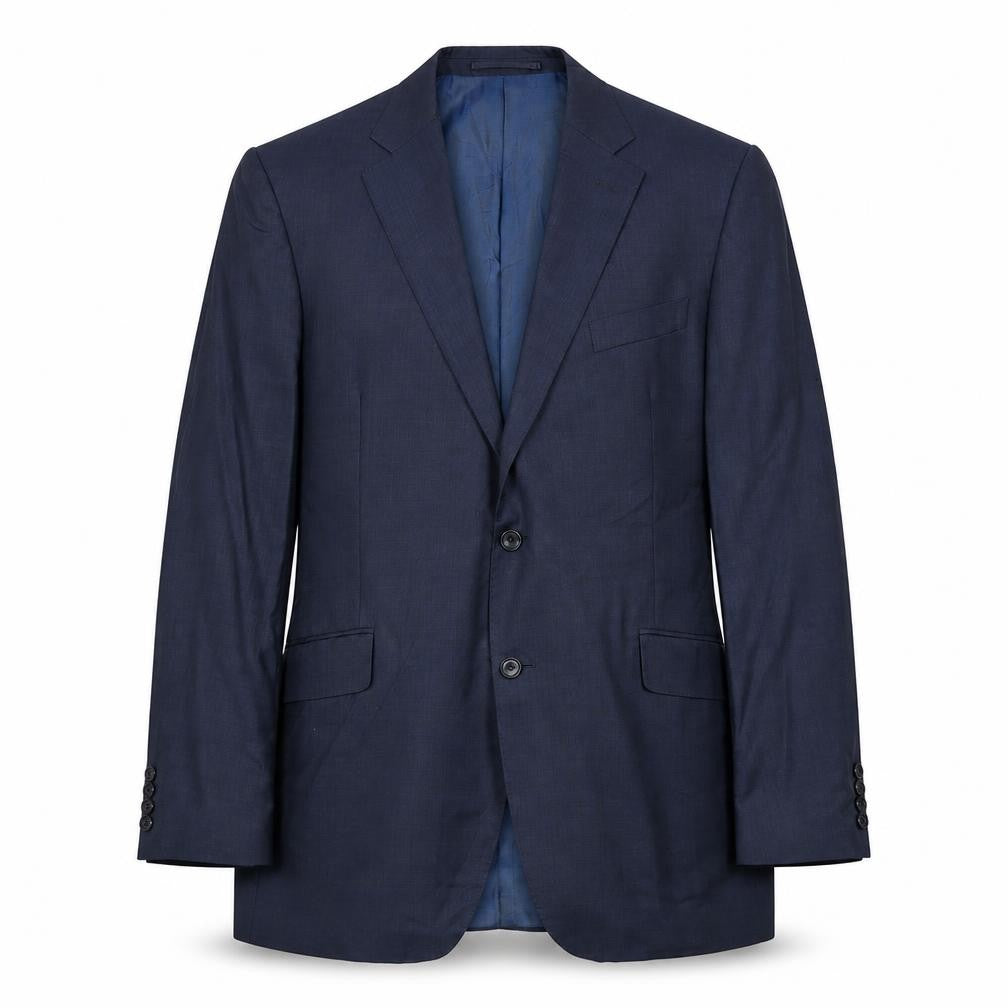 Marks and Spencer Mens Blue Wool Jacket Suit Jacket Size 42 Regular