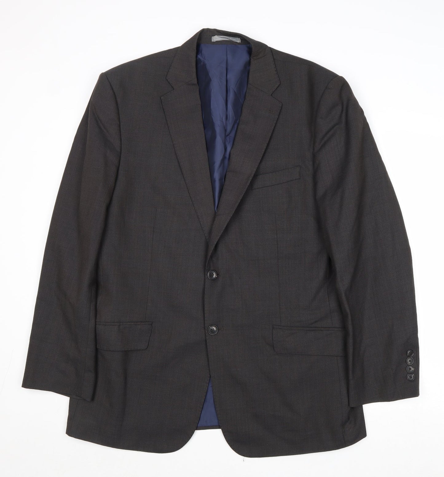 Marks and Spencer Mens Grey Polyester Jacket Suit Jacket Size 42 Regular