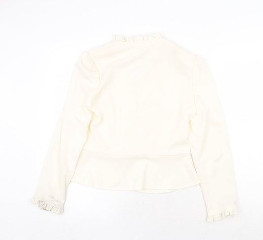 Ever Young Womens Ivory Jacket Blazer Size 16 Button