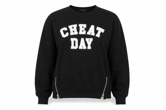 Primark Womens Black Cotton Pullover Sweatshirt Size M Pullover - Cheat Day