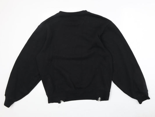 Primark Womens Black Cotton Pullover Sweatshirt Size M Pullover - Cheat Day