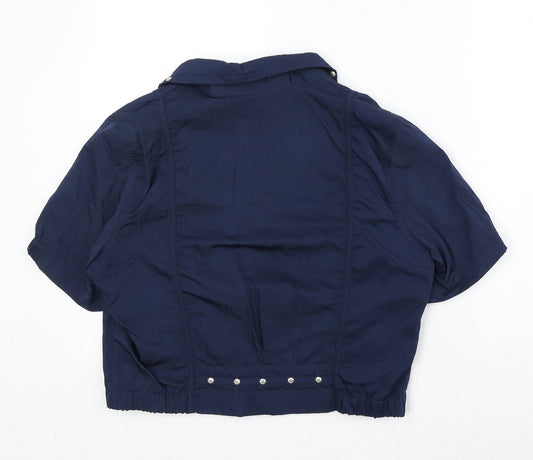 Brandtex Womens Blue Jacket Size 14 Zip