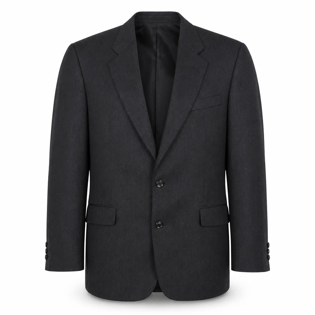 Greenwoods Mens Grey Wool Jacket Suit Jacket Size 42 Regular