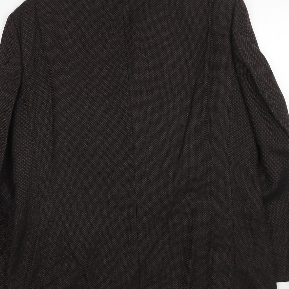 Marks and Spencer Mens Brown Wool Jacket Suit Jacket Size 40 Regular