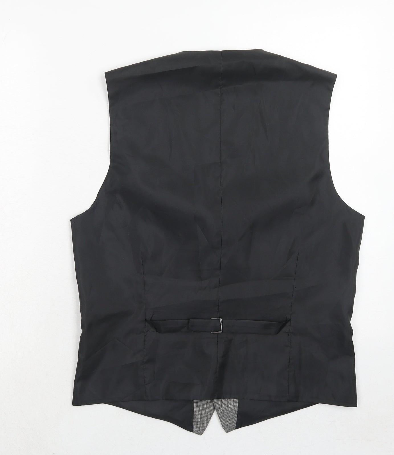 Marks and Spencer Mens Grey Polyester Jacket Suit Waistcoat Size 38 Regular