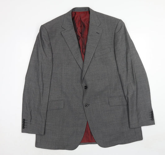 Marks and Spencer Mens Grey Wool Jacket Suit Jacket Size 44 Regular