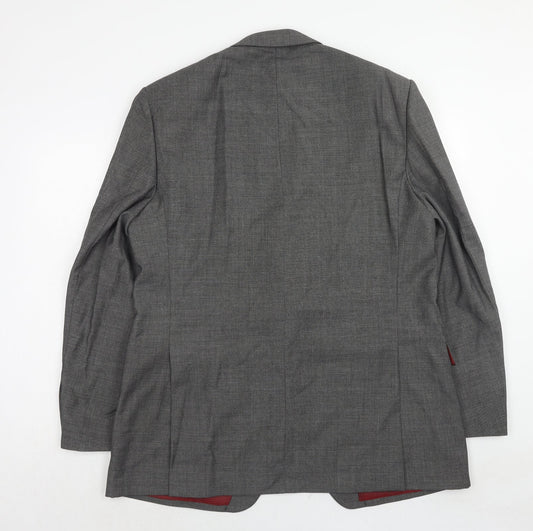 Marks and Spencer Mens Grey Wool Jacket Suit Jacket Size 44 Regular