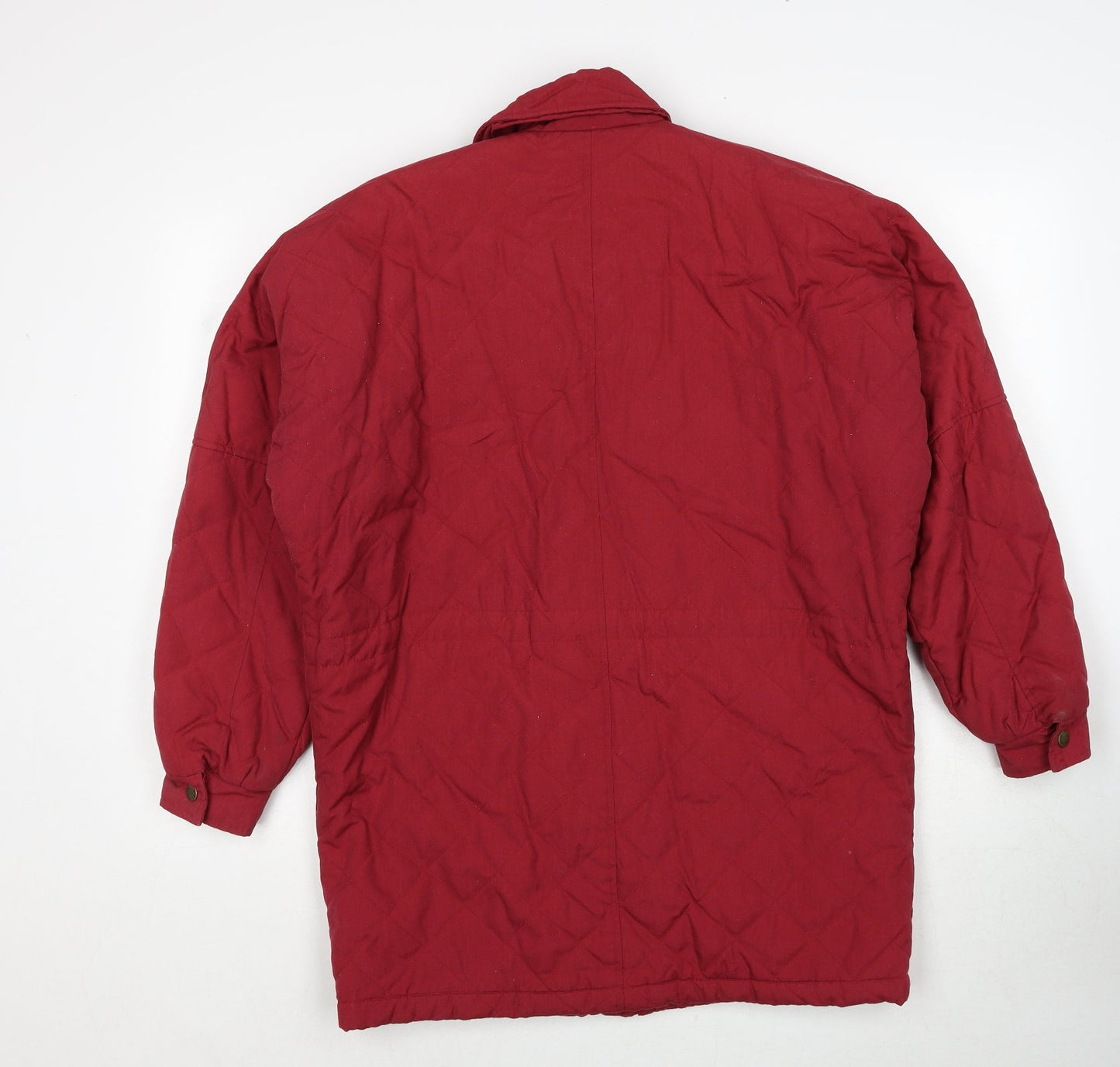Curent Seen Womens Red Quilted Jacket Size S Zip