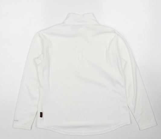 EMS Womens White Polyester Pullover Sweatshirt Size M Pullover