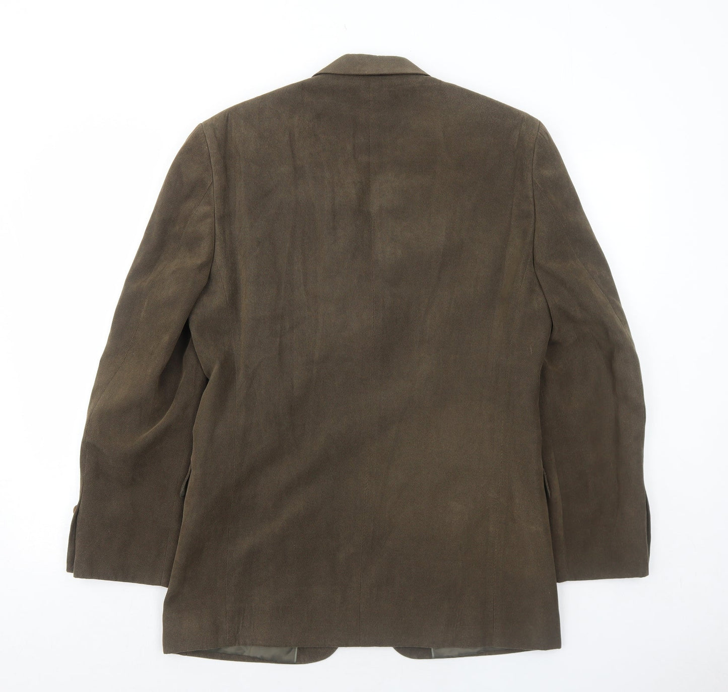 Marks and Spencer Mens Brown Polyester Jacket Blazer Size 36 Regular