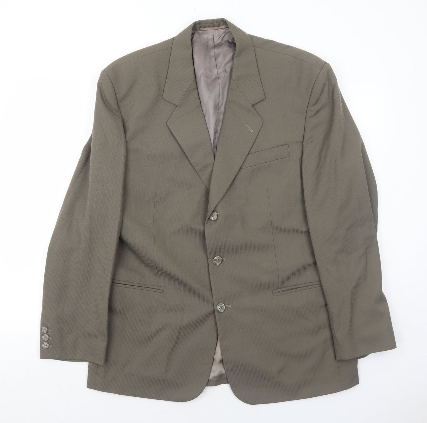 Horne Brothers Mens Brown Polyester Jacket Suit Jacket Size 40 Regular