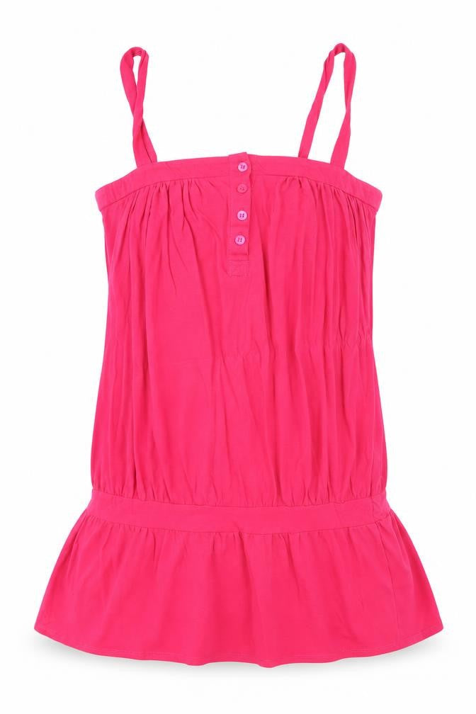 Marks and Spencer Womens Pink 100% Cotton Basic Tank Size 10 Square Neck