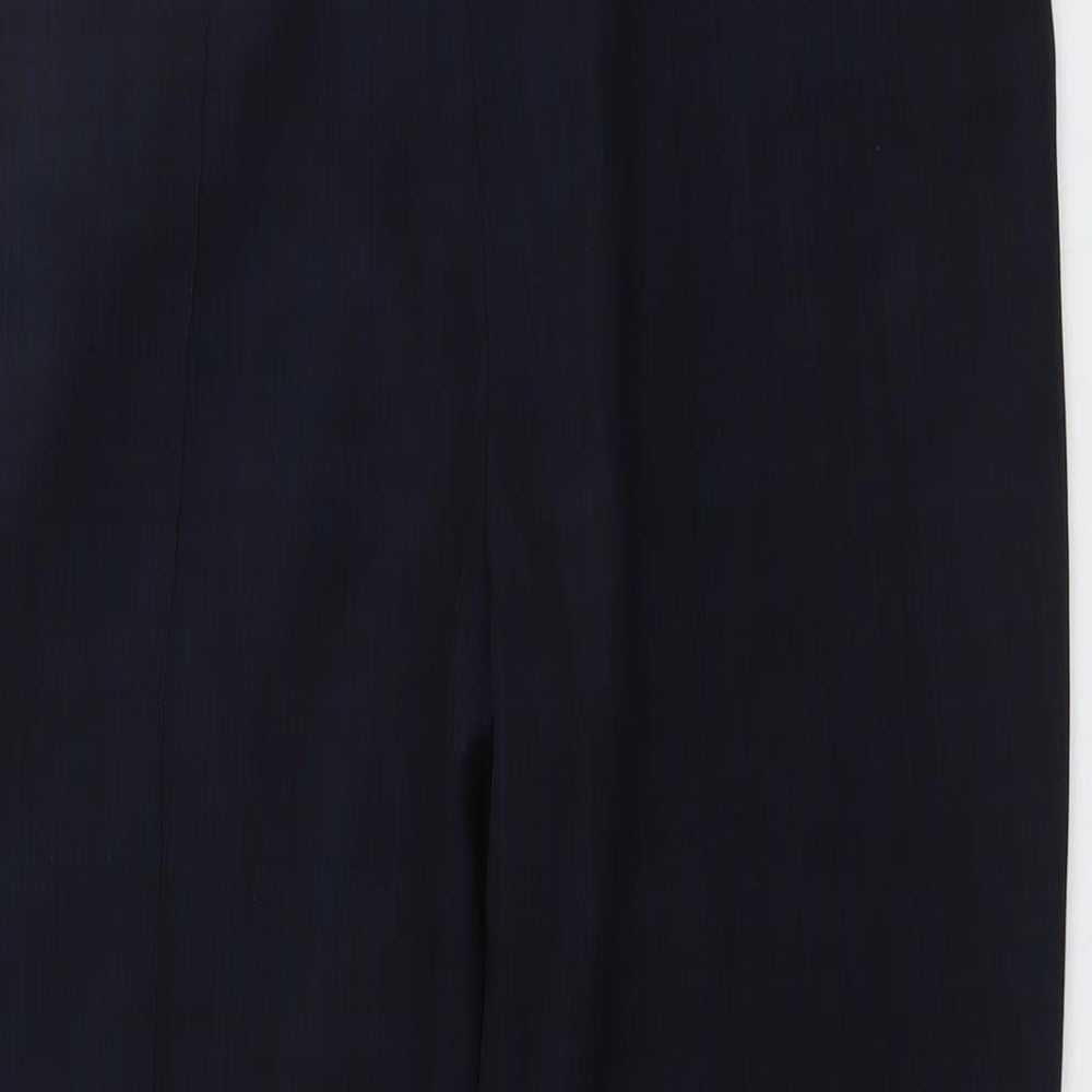 Marks and Spencer Womens Blue Polyester Carrot Trousers Size 16 L26 in Regular