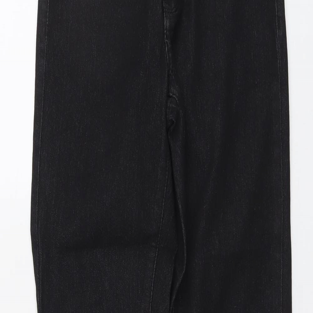 Janina Womens Black Cotton Skinny Jeans Size 8 L31 in Regular Button